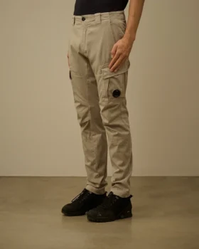 Pantalon cargo ergonomique en satin stretch avec Lens
