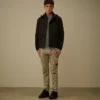 Pantalon cargo ergonomique en satin stretch avec Lens