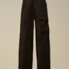 Pantalon cargo à jambes carrées et poches « Lens » en Micro-Reps