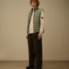 Pantalon cargo à jambes carrées et poches « Lens » en Micro-Reps