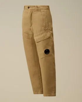 Pantalon cargo « Lens » en coton/lin U16