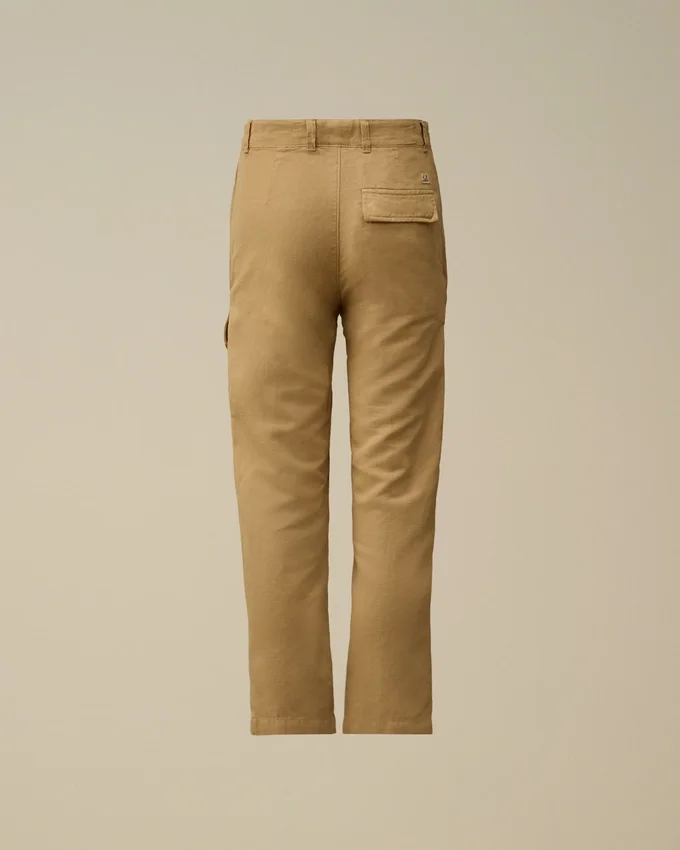 Pantalon cargo « Lens » en coton/lin U16