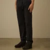 Pantalon chino droit en gabardine de coton