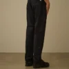 Pantalon chino droit en gabardine de coton