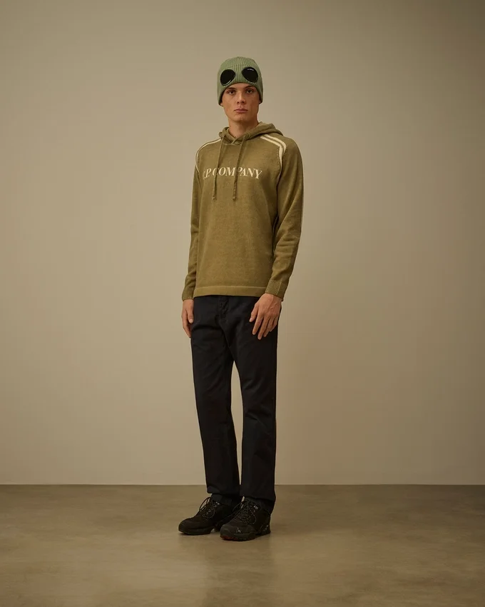 Pantalon chino droit en gabardine de coton