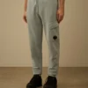 Pantalon de survêtement cargo en molleton de coton à motif en diagonale avec motif « Lens »