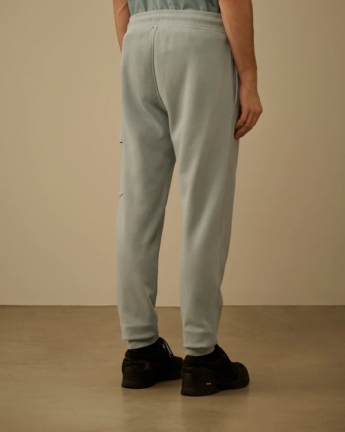 Pantalon de survêtement cargo en molleton de coton à motif en diagonale avec motif « Lens »