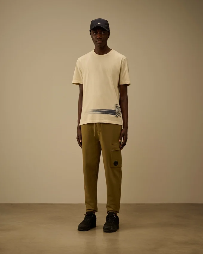 Pantalon de survêtement cargo en molleton à motif « Lens » en diagonale