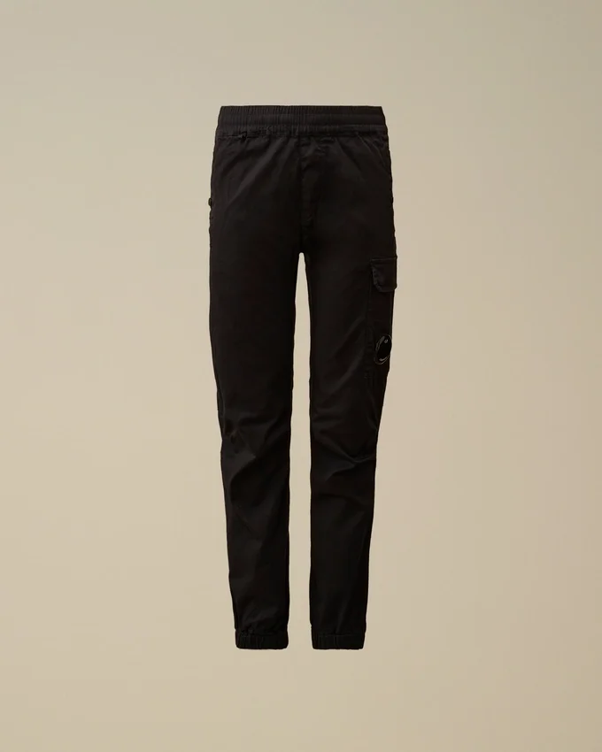 Pantalon de survêtement cargo U16 en gabardine stretch avec motif « Lens »