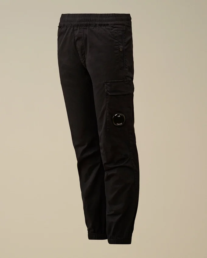 Pantalon de survêtement cargo U16 en gabardine stretch avec motif « Lens »