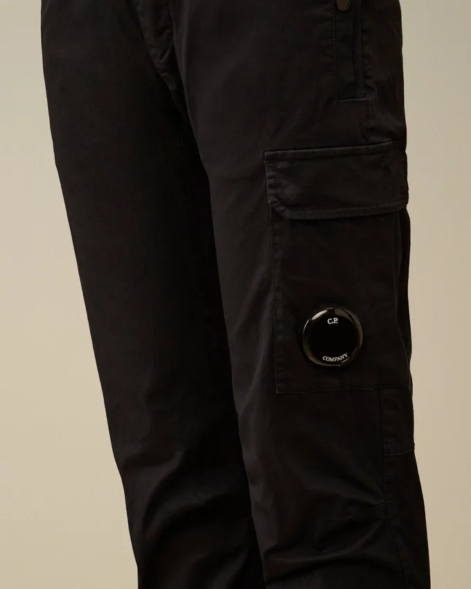 Pantalon de survêtement cargo U16 en gabardine stretch avec motif « Lens »