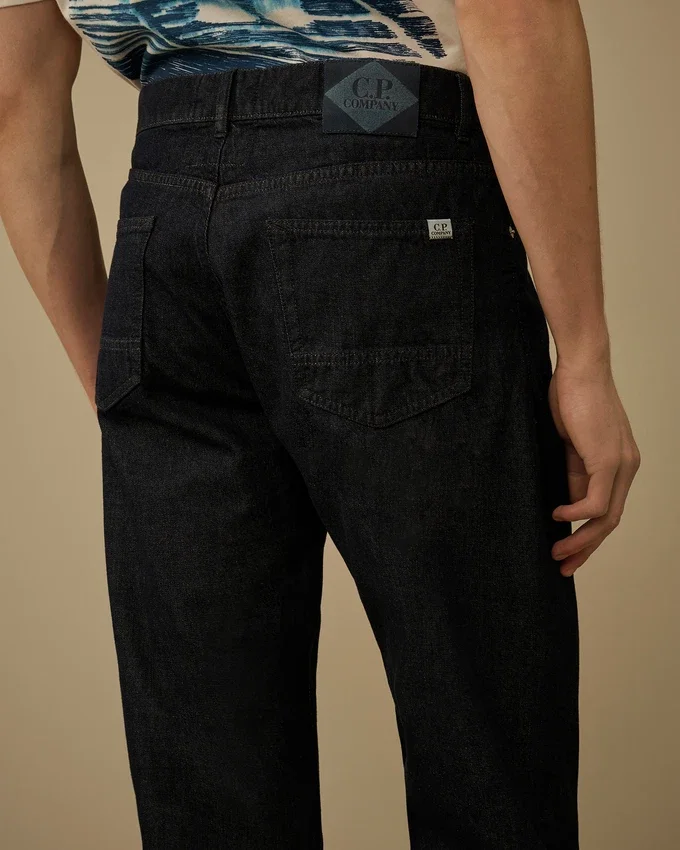 Pantalon en denim 3/1 sans coutures latérales