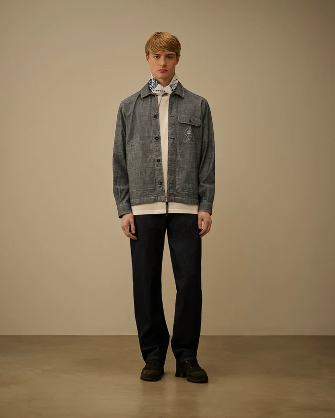 Pantalon en denim 3/1 sans coutures latérales