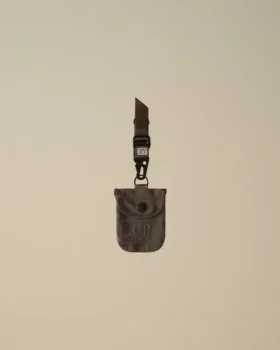 Pochette porte-clés à motif chevrons
