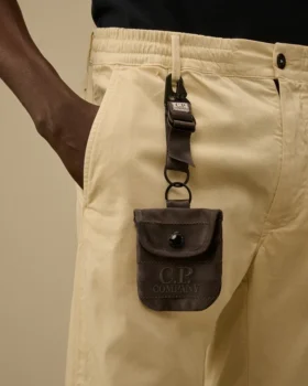 Pochette porte-clés à motif chevrons