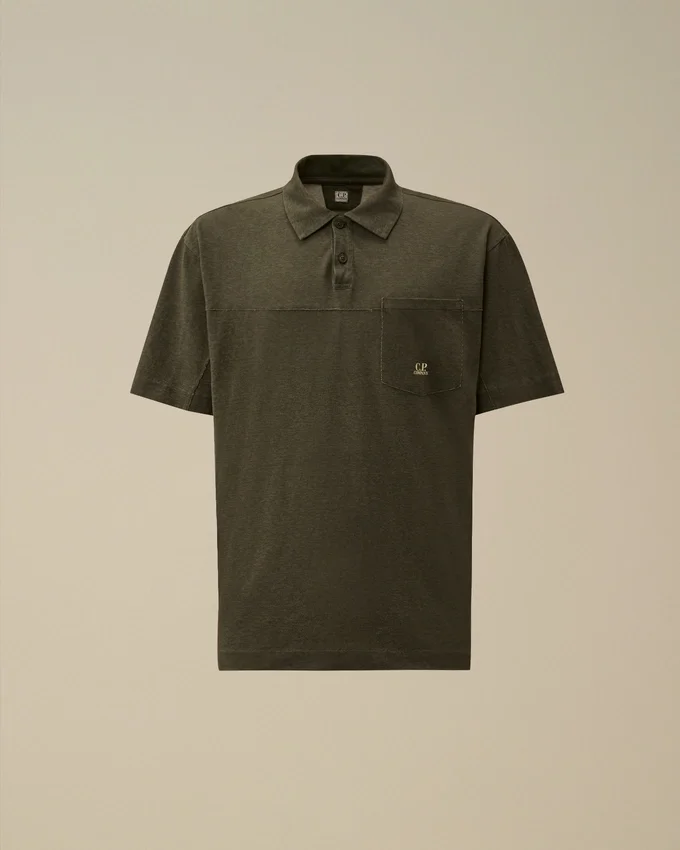 Polo en jersey plaqué 20/1