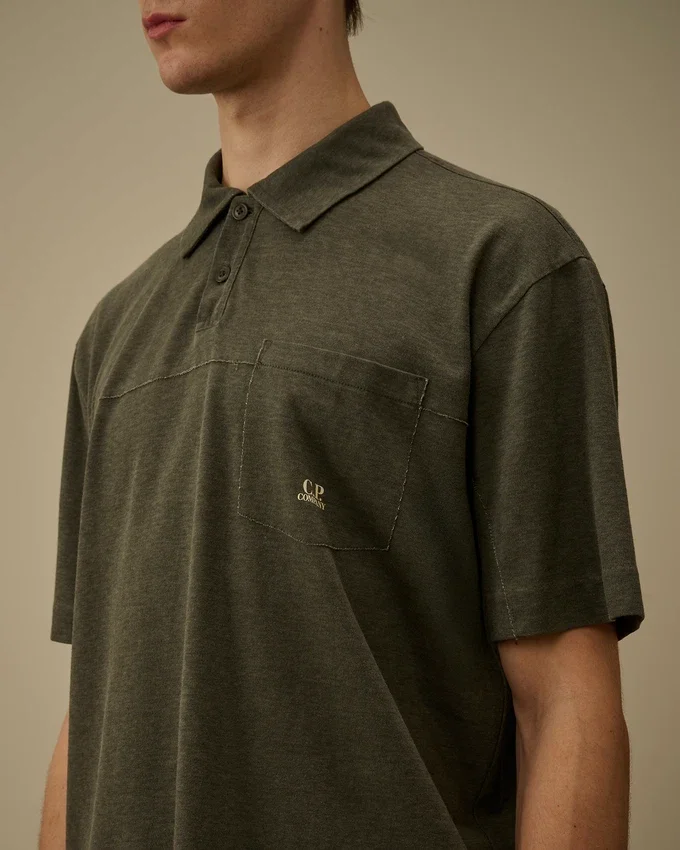 Polo en jersey plaqué 20/1