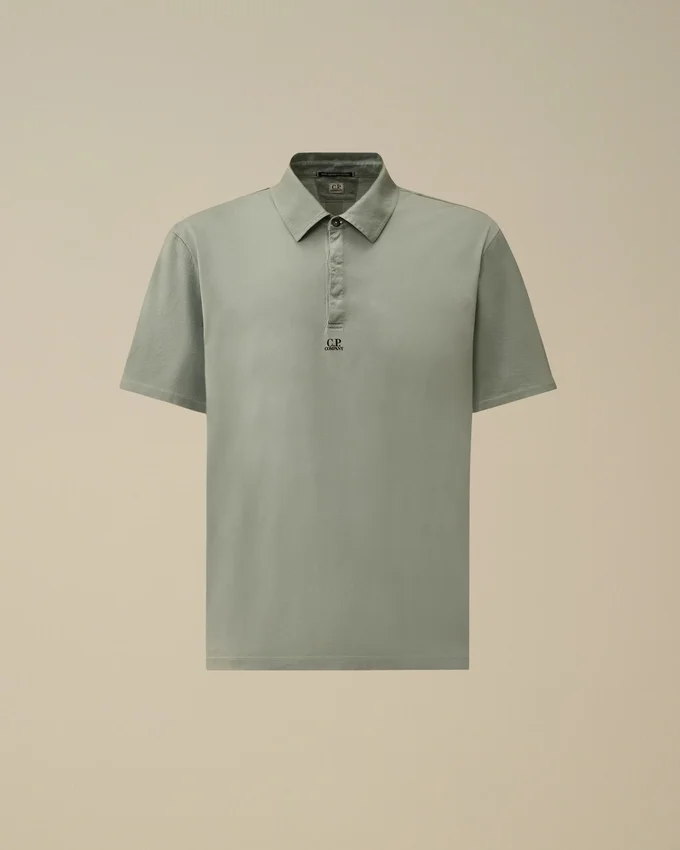 Polo à manches courtes avec logo en jersey Gasato 70/2 mercerisé