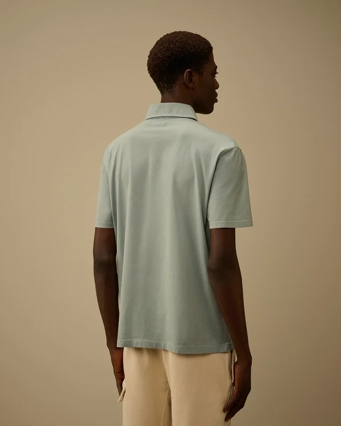 Polo à manches courtes avec logo en jersey Gasato 70/2 mercerisé