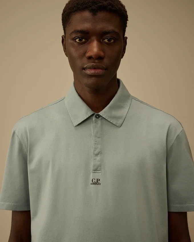 Polo à manches courtes avec logo en jersey Gasato 70/2 mercerisé