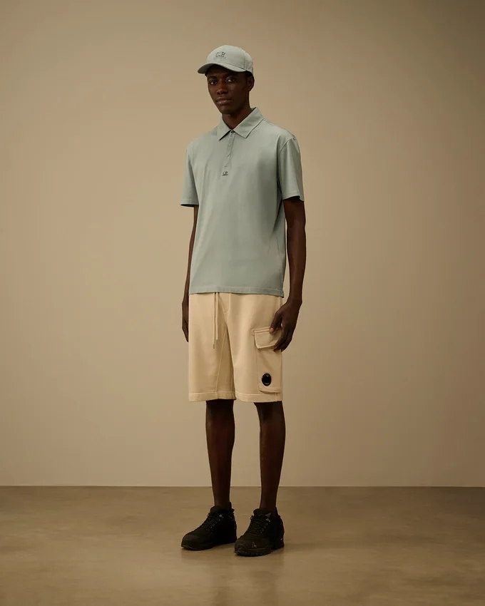 Polo à manches courtes avec logo en jersey Gasato 70/2 mercerisé