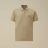 Polo à manches courtes en piqué stretch avec logo