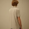 Polo à manches courtes en piqué stretch avec logo