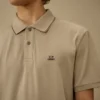 Polo à manches courtes en piqué stretch avec logo