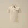 Polo à manches courtes en piqué stretch U16 avec logo