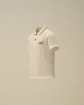 Polo à manches courtes en piqué stretch U16 avec logo
