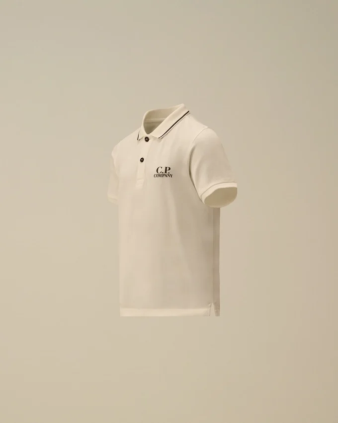 Polo à manches courtes en piqué stretch U16 avec logo