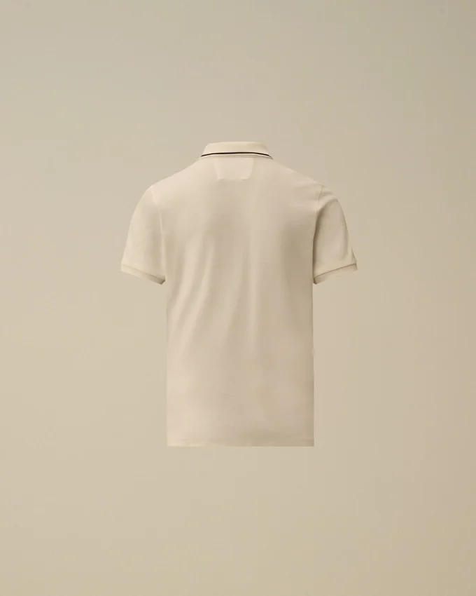 Polo à manches courtes en piqué stretch U16 avec logo