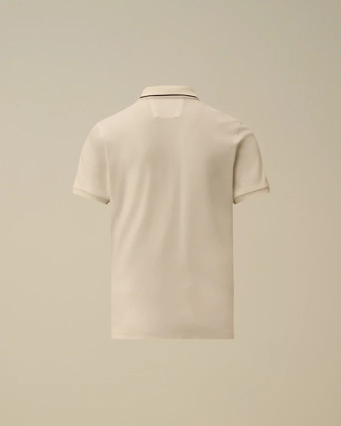 Polo à manches courtes en piqué stretch U16 avec logo