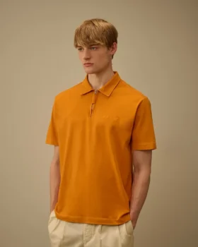 Polo à manches courtes et demi-zip en jersey 1020