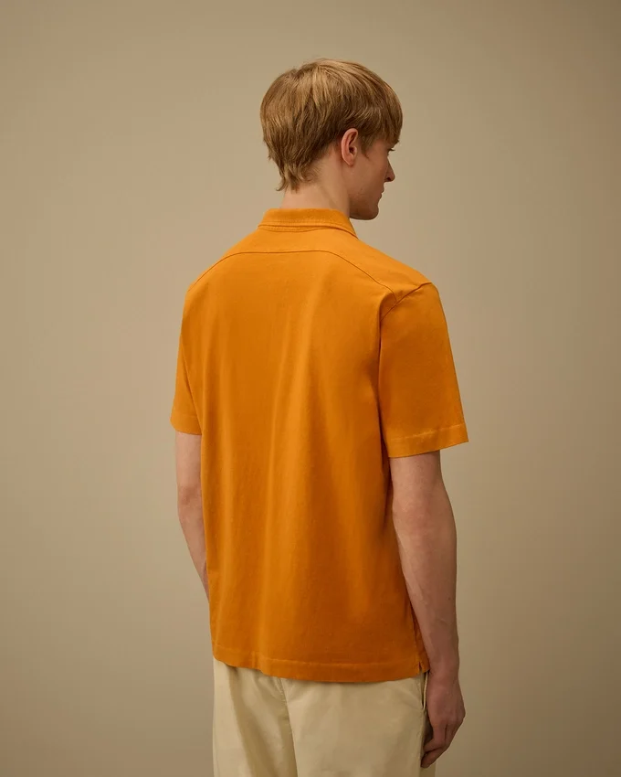 Polo à manches courtes et demi-zip en jersey 1020