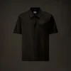 Polo à manches courtes et demi-zip en jersey mercerisé de la Metropolis Series