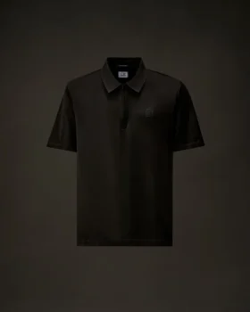 Polo à manches courtes et demi-zip en jersey mercerisé de la Metropolis Series
