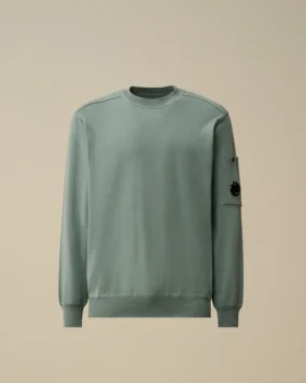 Pull à col rond en coton Sea Island avec motif « Lens »