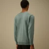 Pull à col rond en coton Sea Island avec motif « Lens »