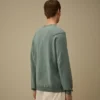 Pull à col rond en coton Sea Island avec motif « Lens »
