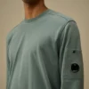 Pull à col rond en coton Sea Island avec motif « Lens »