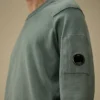 Pull à col rond en coton Sea Island avec motif « Lens »