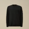 Pull à col rond en crêpe de coton avec motif « Lens »