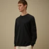 Pull à col rond en crêpe de coton avec motif « Lens »