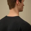 Pull à col rond en crêpe de coton avec motif « Lens »