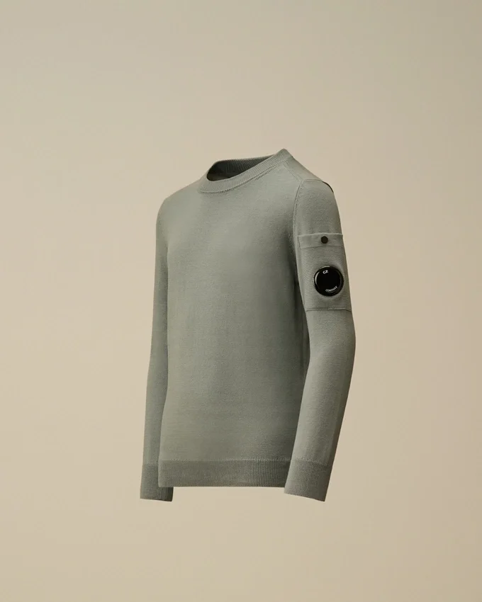 Pull à col rond U16 en coton avec motif « Lens »