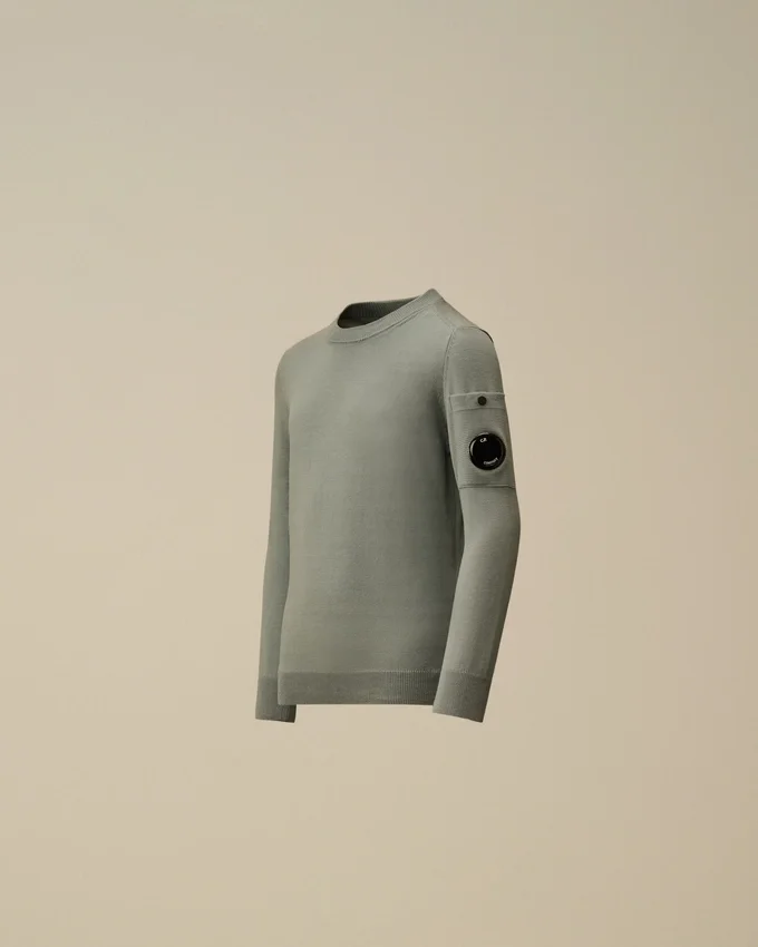 Pull à col rond U16 en coton avec motif « Lens »