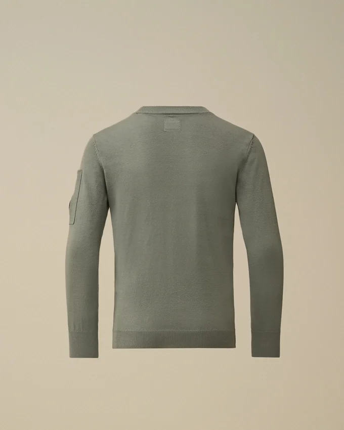 Pull à col rond U16 en coton avec motif « Lens »