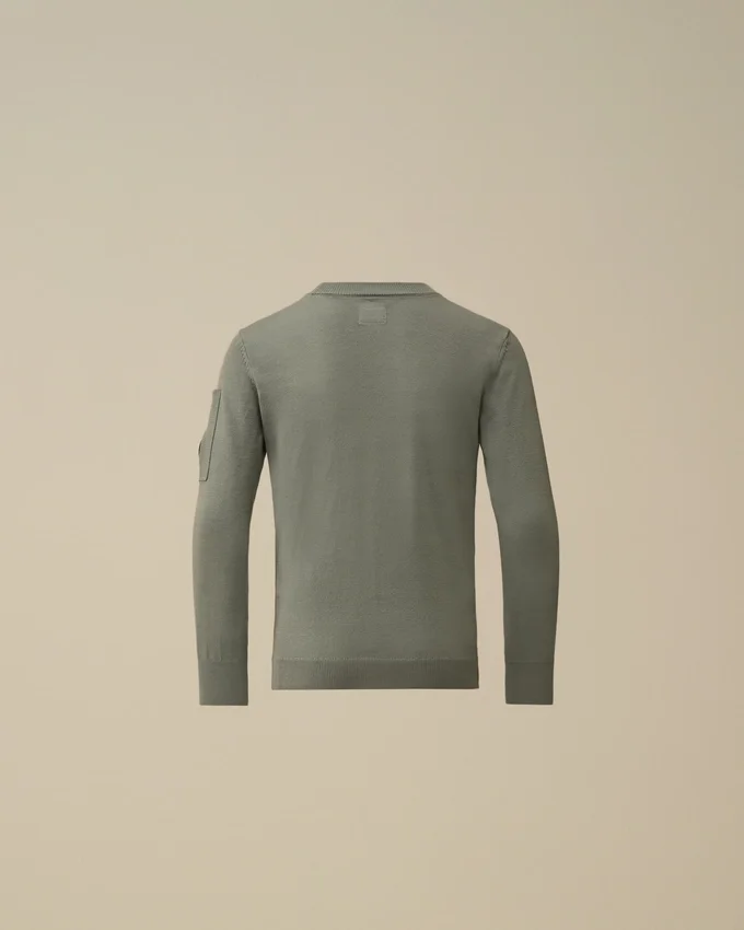 Pull à col rond U16 en coton avec motif « Lens »