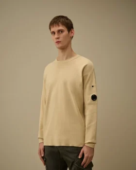 Pull en coton Sea Island avec motif « Lens »